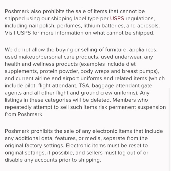 ⚠️⚠️POSHMARK OFFICIAL GUIDELINES⚠️⚠️ - Picture 7 of 8